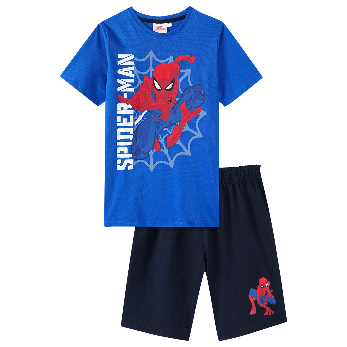 Yigga MARVEL Spider-Man Shorty aus Bio-Baumwolle blau / dunkelblau