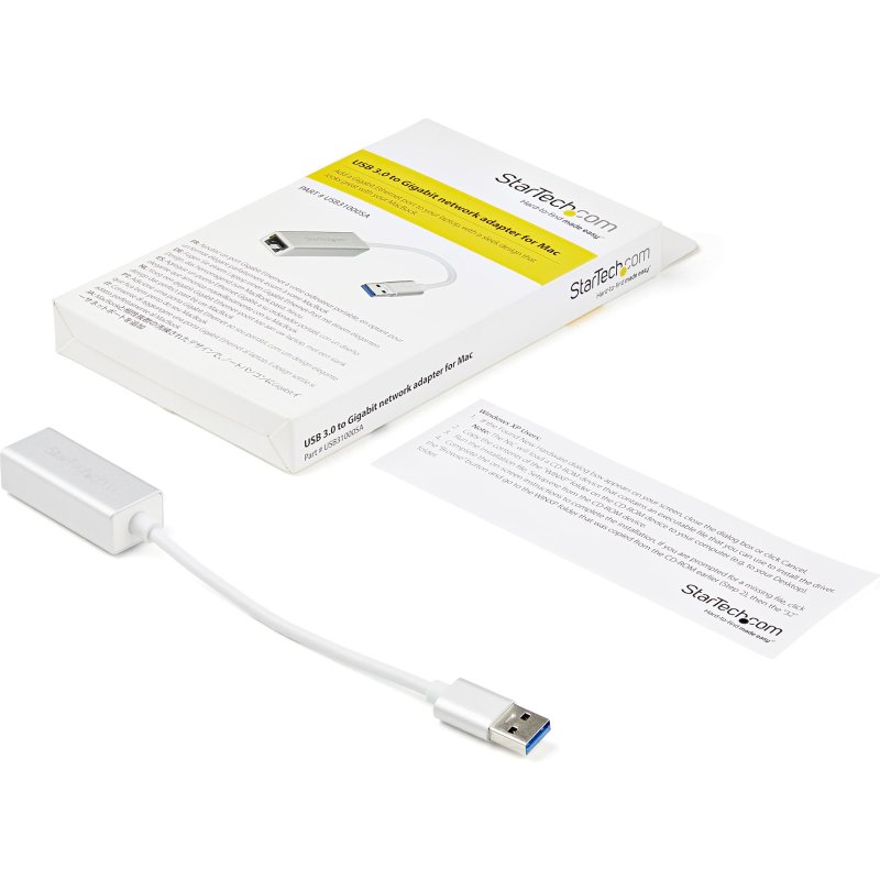 StarTech.com Adaptateur réseau USB 3.0 vers Gigabit Ethernet - Argent