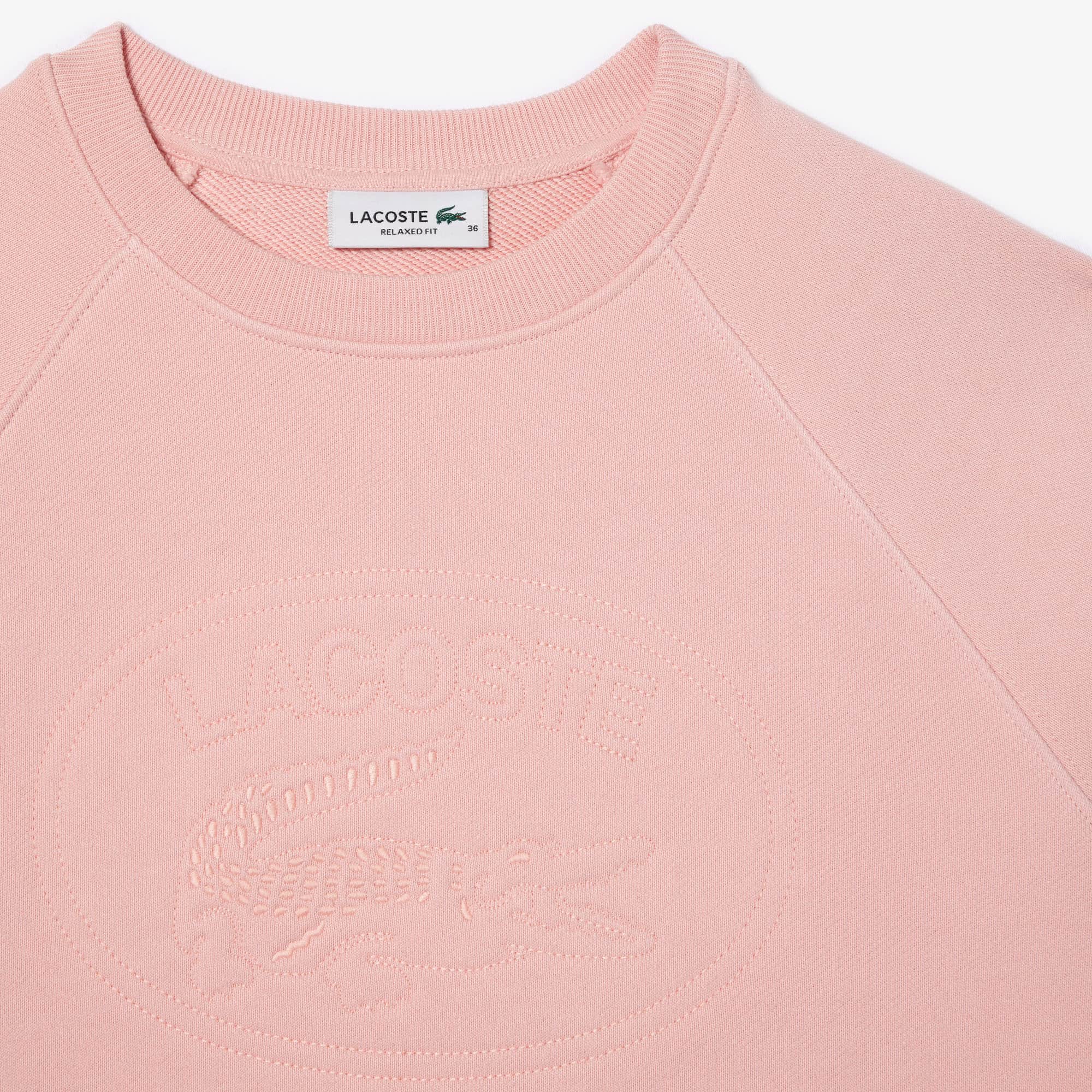 Sweatshirt Jogger relaxed fit avec broderie signature Sweatshirts - Rose - Lacoste - Femme