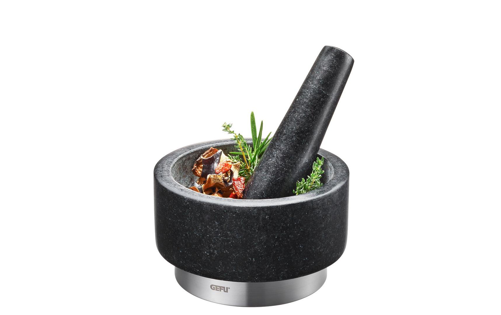 Mörser mit Stössel X-Plosion 14 cm, GranitGranitmörser mit Stössel