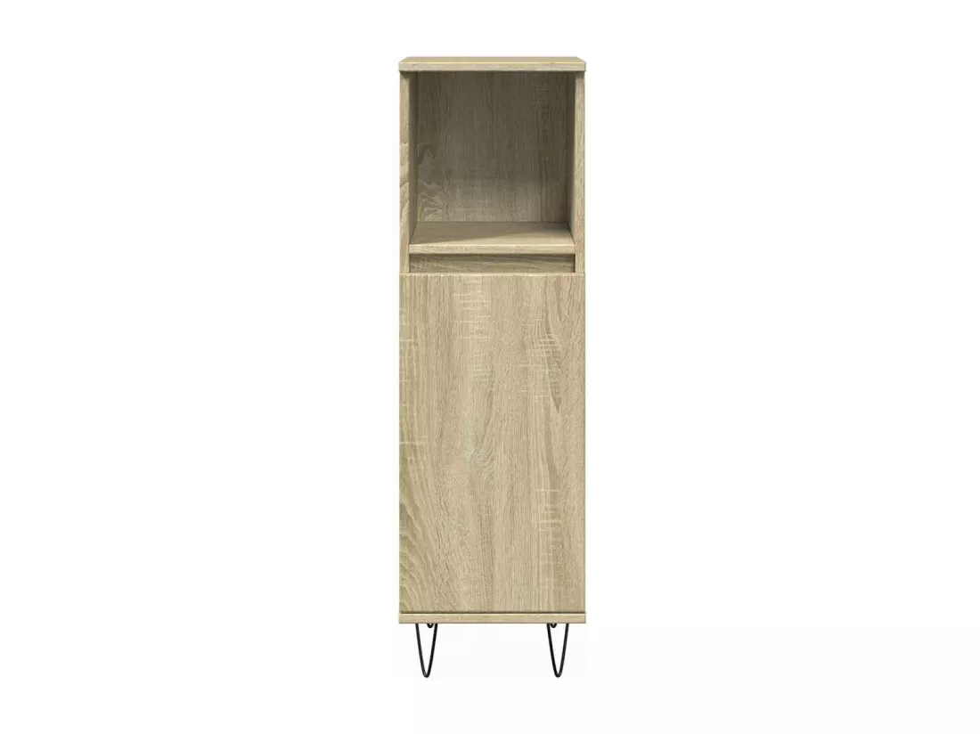 Ensemble de meubles de salle de bain 3 pcs chêne sonoma
