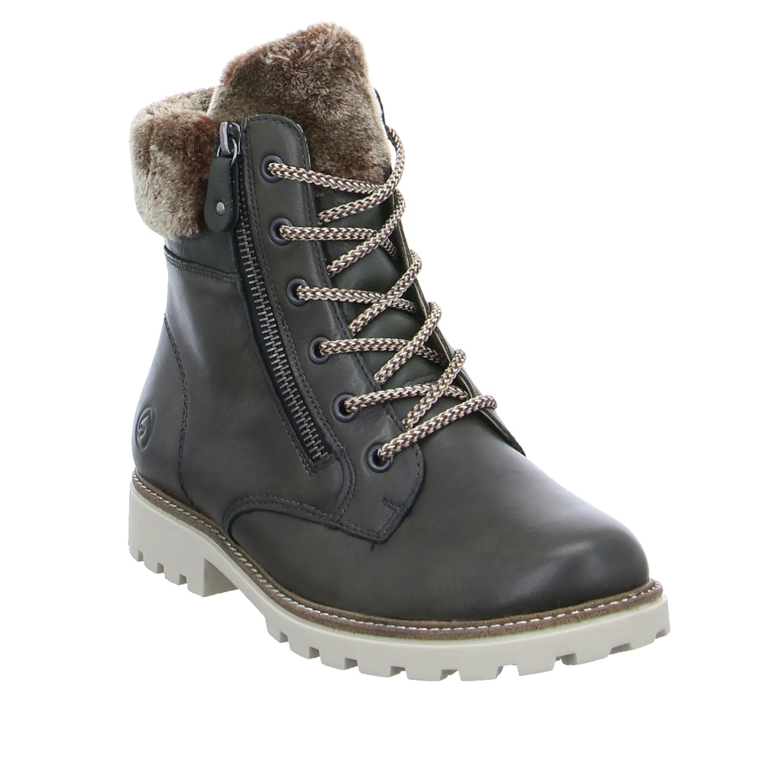REMONTE Boot Dunkelgrün Leder