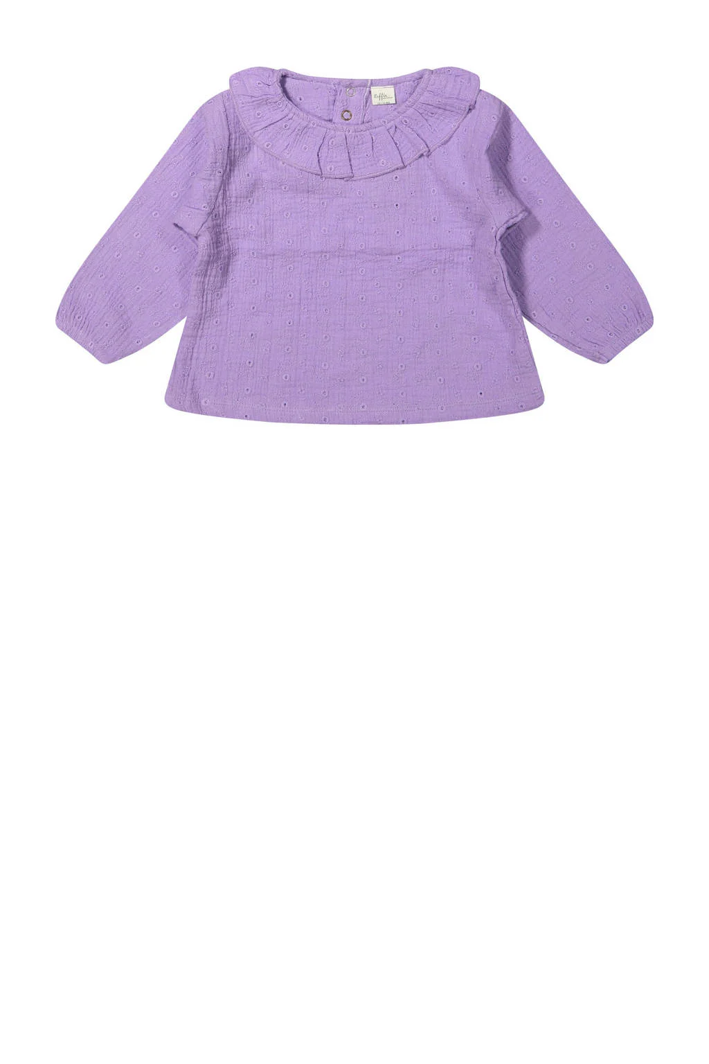 Riffle Amsterdam blousetop paars broderie