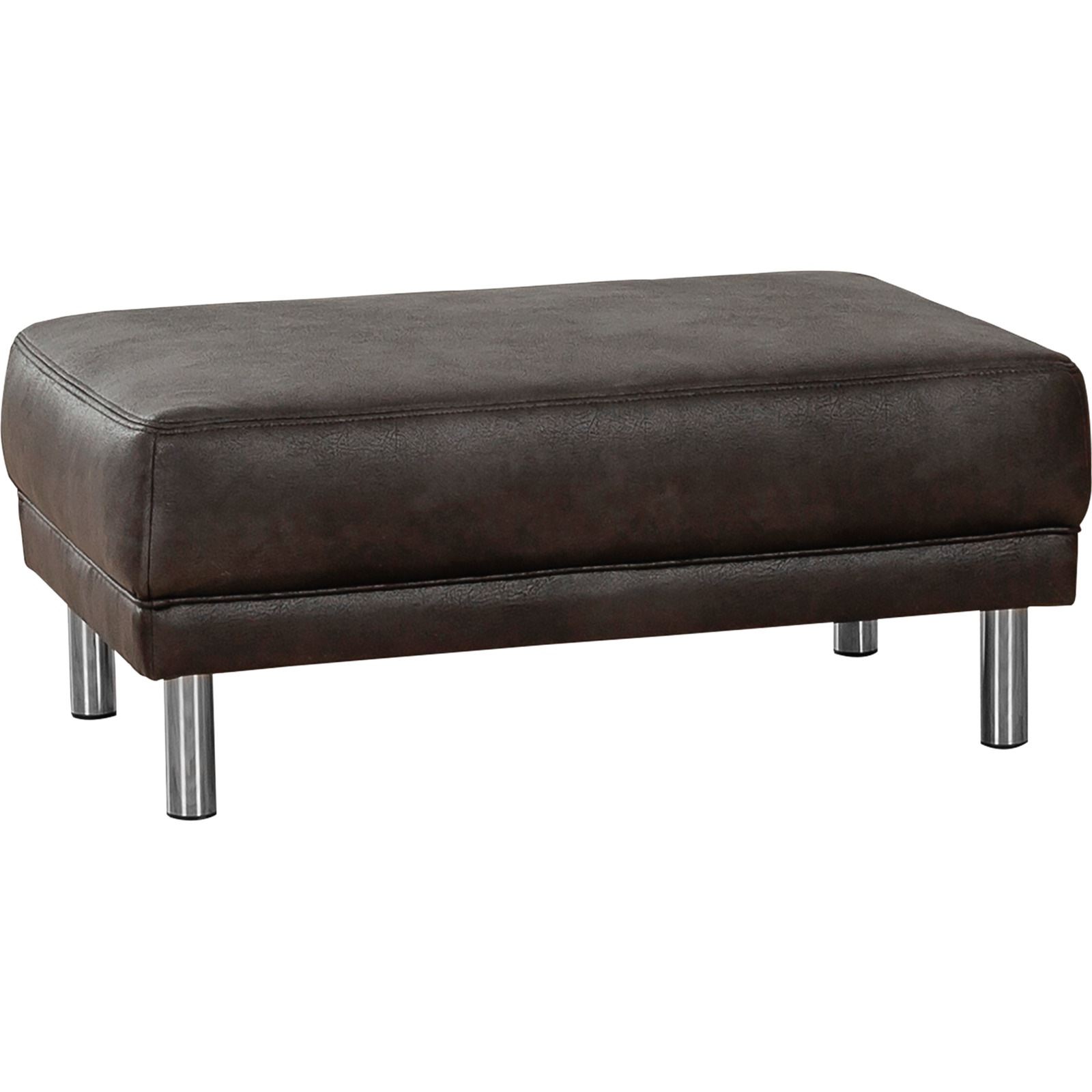 Hocker Bruno Microfaser dunkelgrau