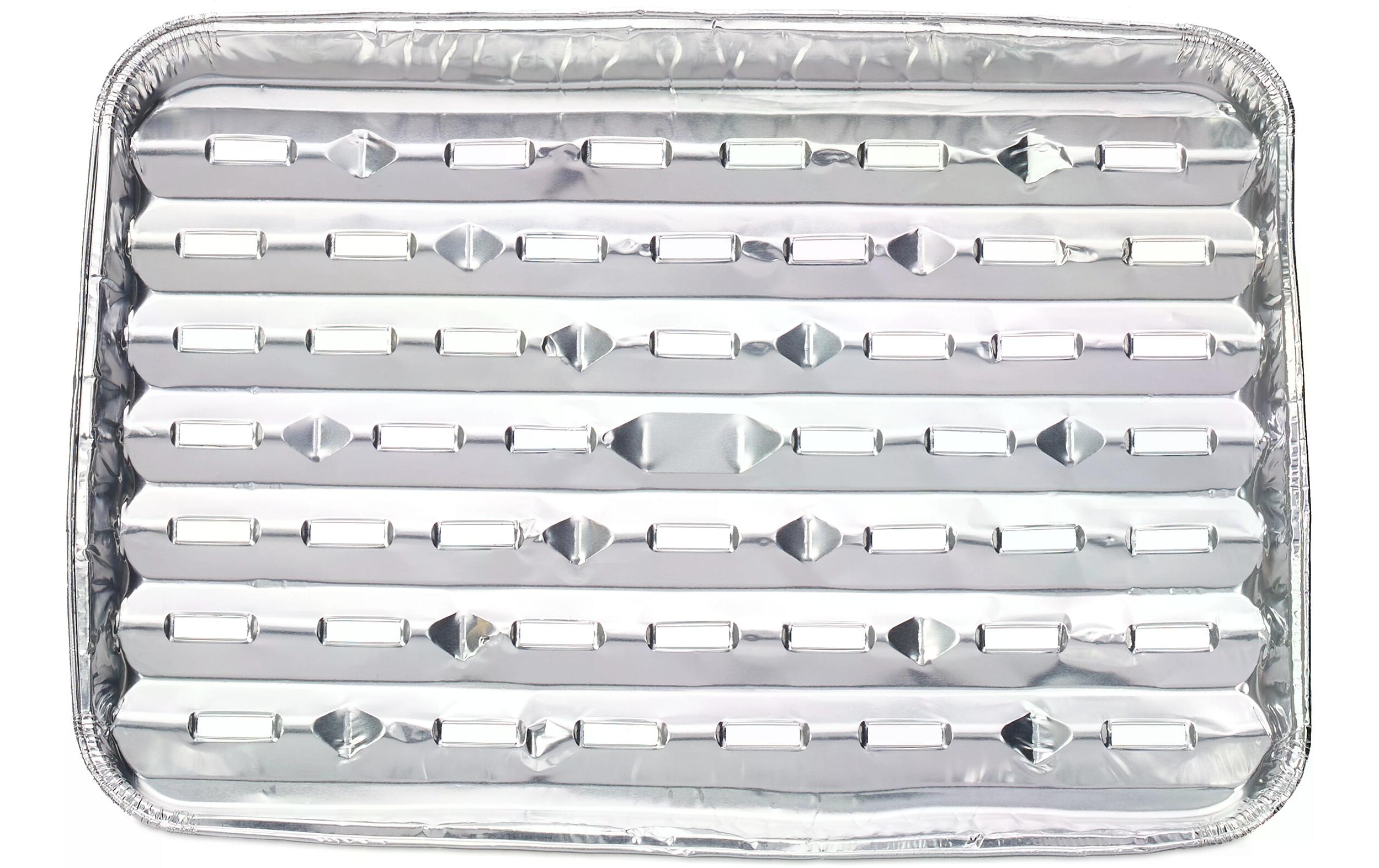 Grillschale mit Löchern 40 StückAluminiumschalen für Grill und Ofen