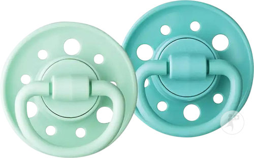 Dodie Sucettes Rondes Gaïa Bébés 6-36 Mois Vert Et Vert Pastel 2 Pièces