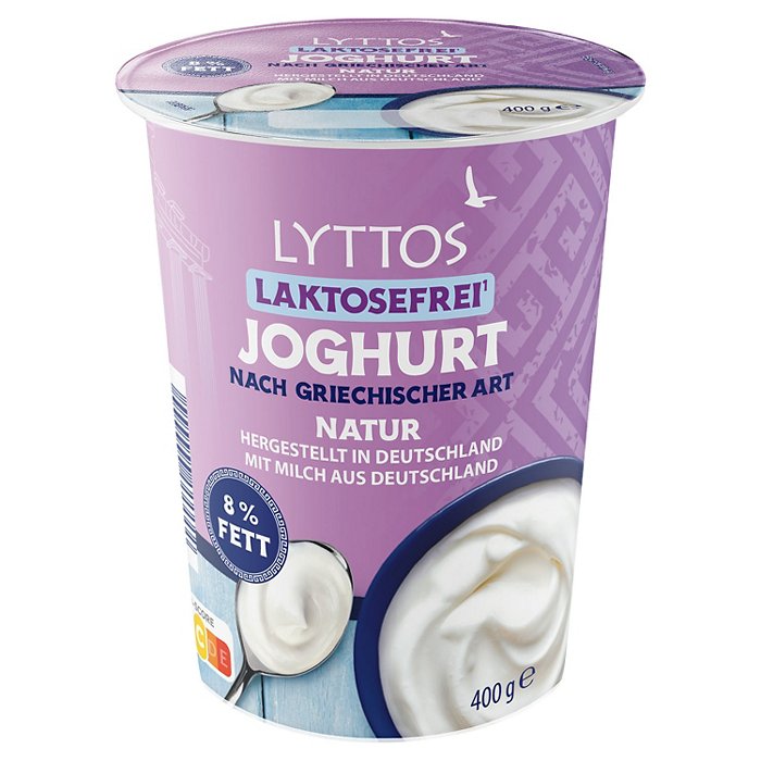 LYTTOS Joghurt griechischer Art laktosefrei 400 g, 8 % Fett