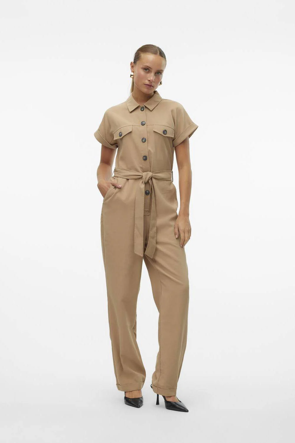 VERO MODA jumpsuit VMMAGGI bruin