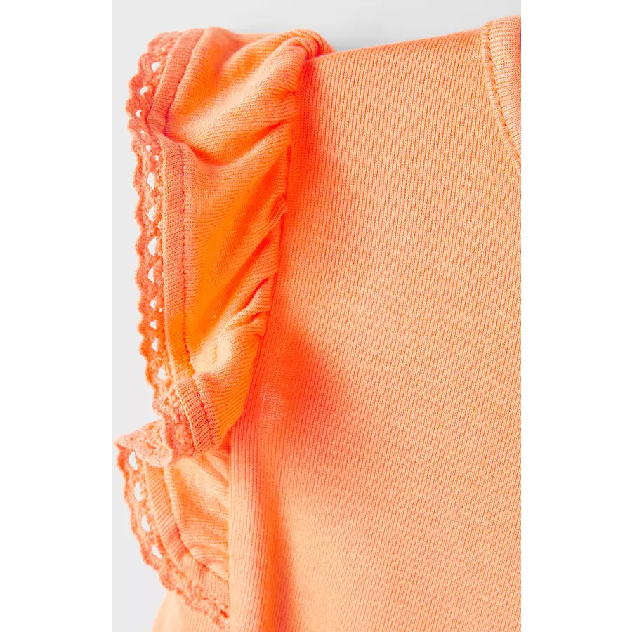 name it T-Shirt Nmfjulia Mock Orange