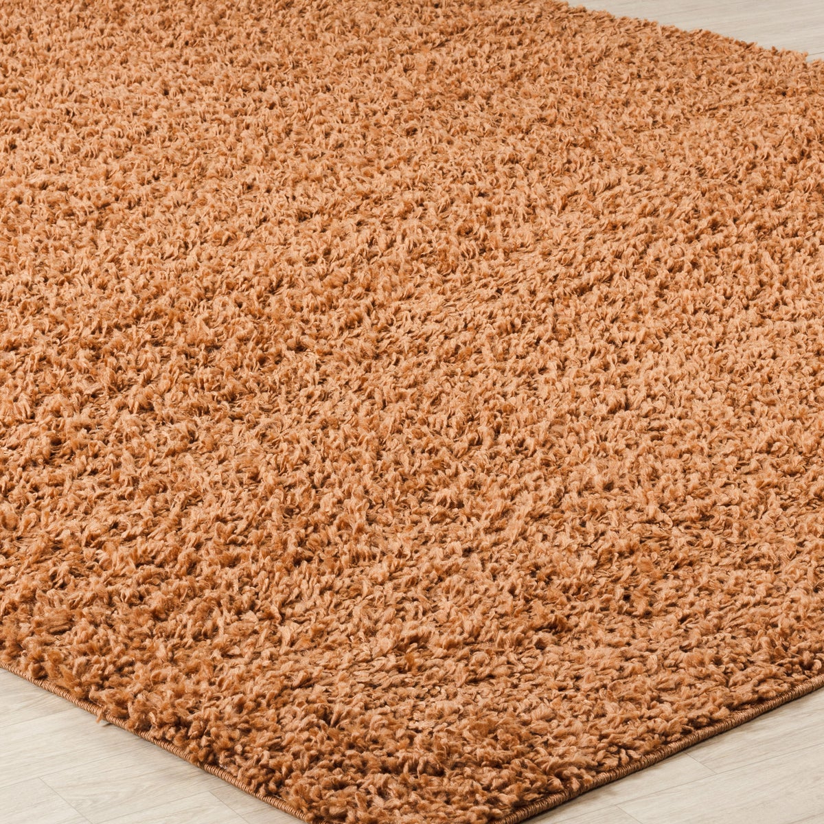 Modern hoogpolig shaggy vloerkleed, terracotta, 160x220 cm, LILLY