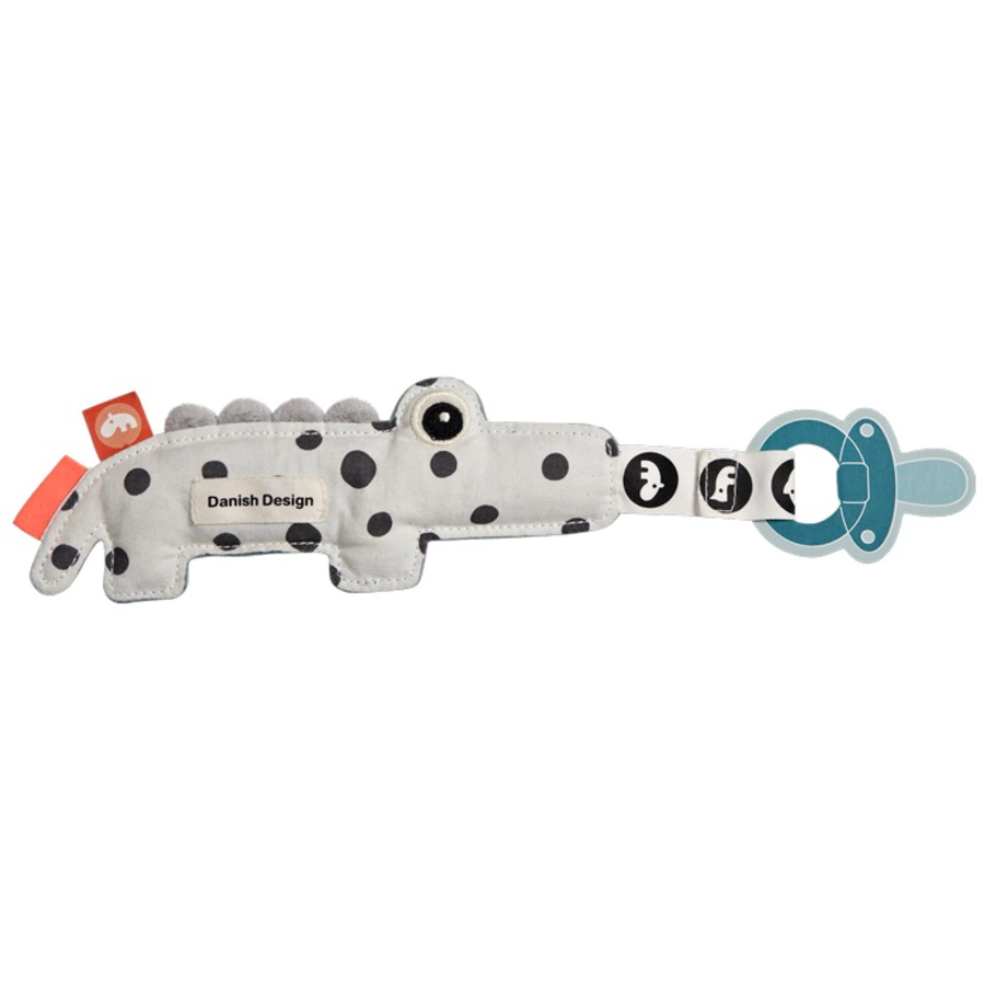 Done by Deer™ Schnulleranhänger Krokodil Croco, blau