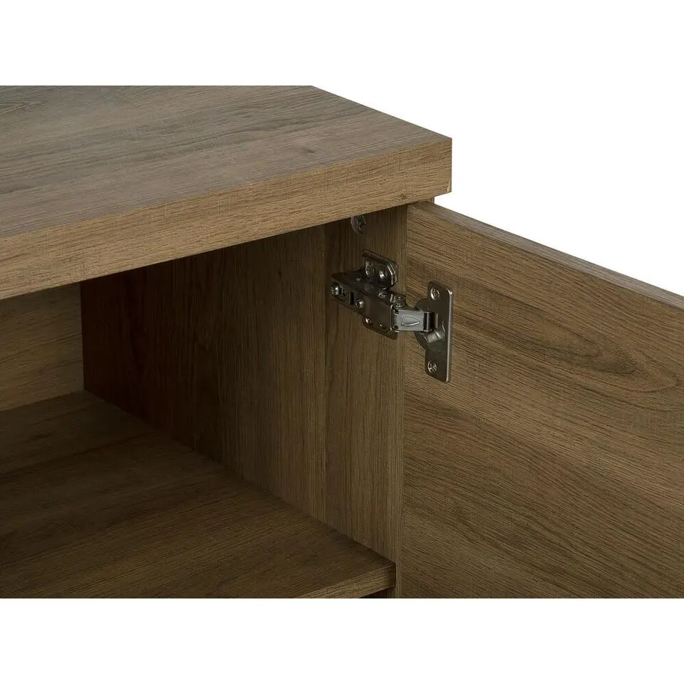 TIMBER L - Sideboard - Donkere houtkleur - MDF
