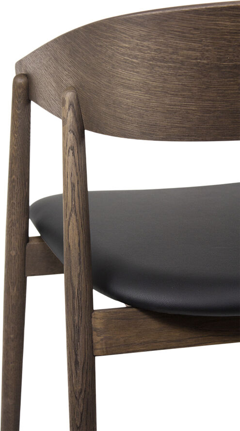 Andersen - Furniture AC2 armchair, Smoked oak, Leather Black