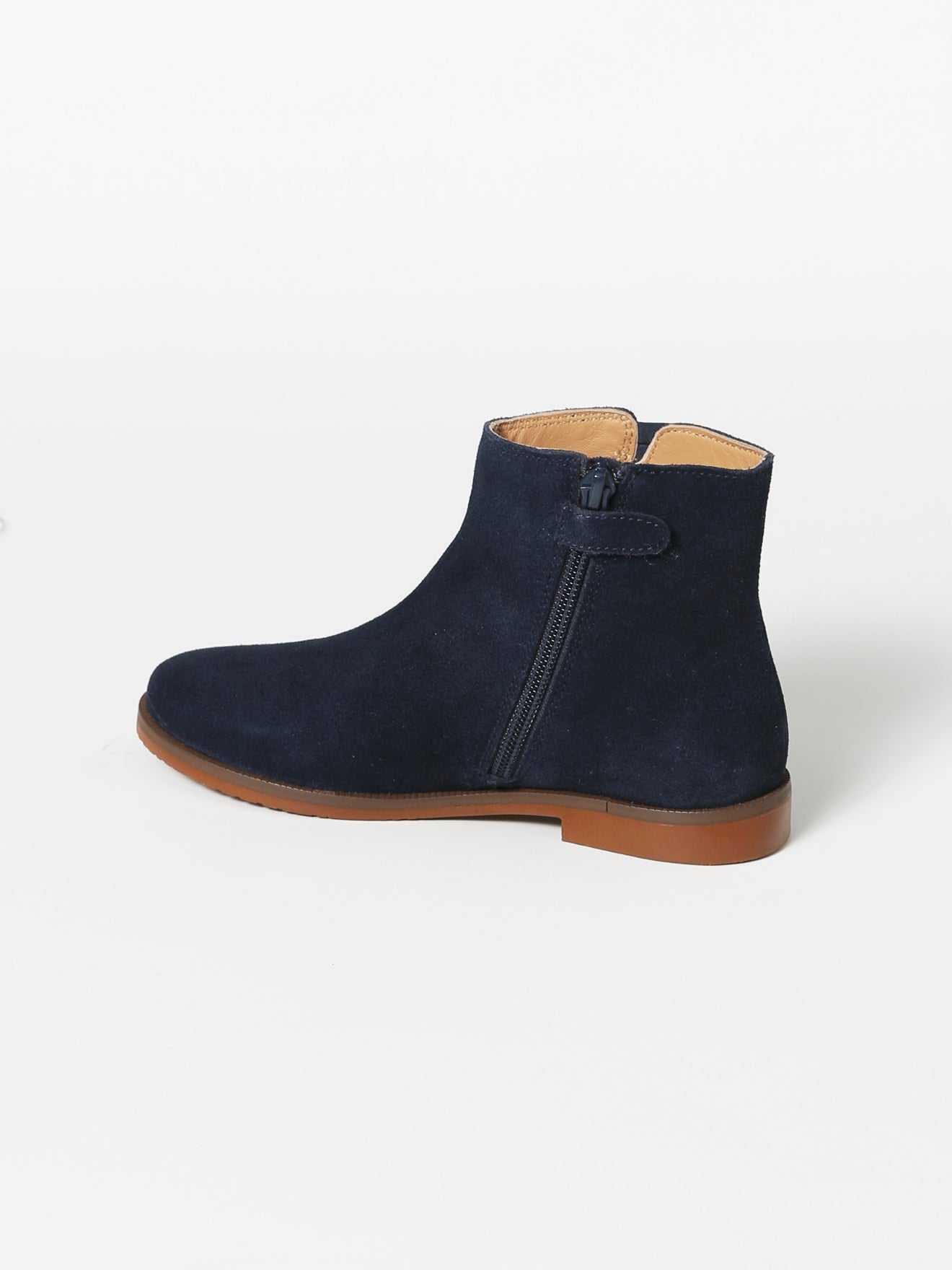 Boots froufrou en cuir Fille
