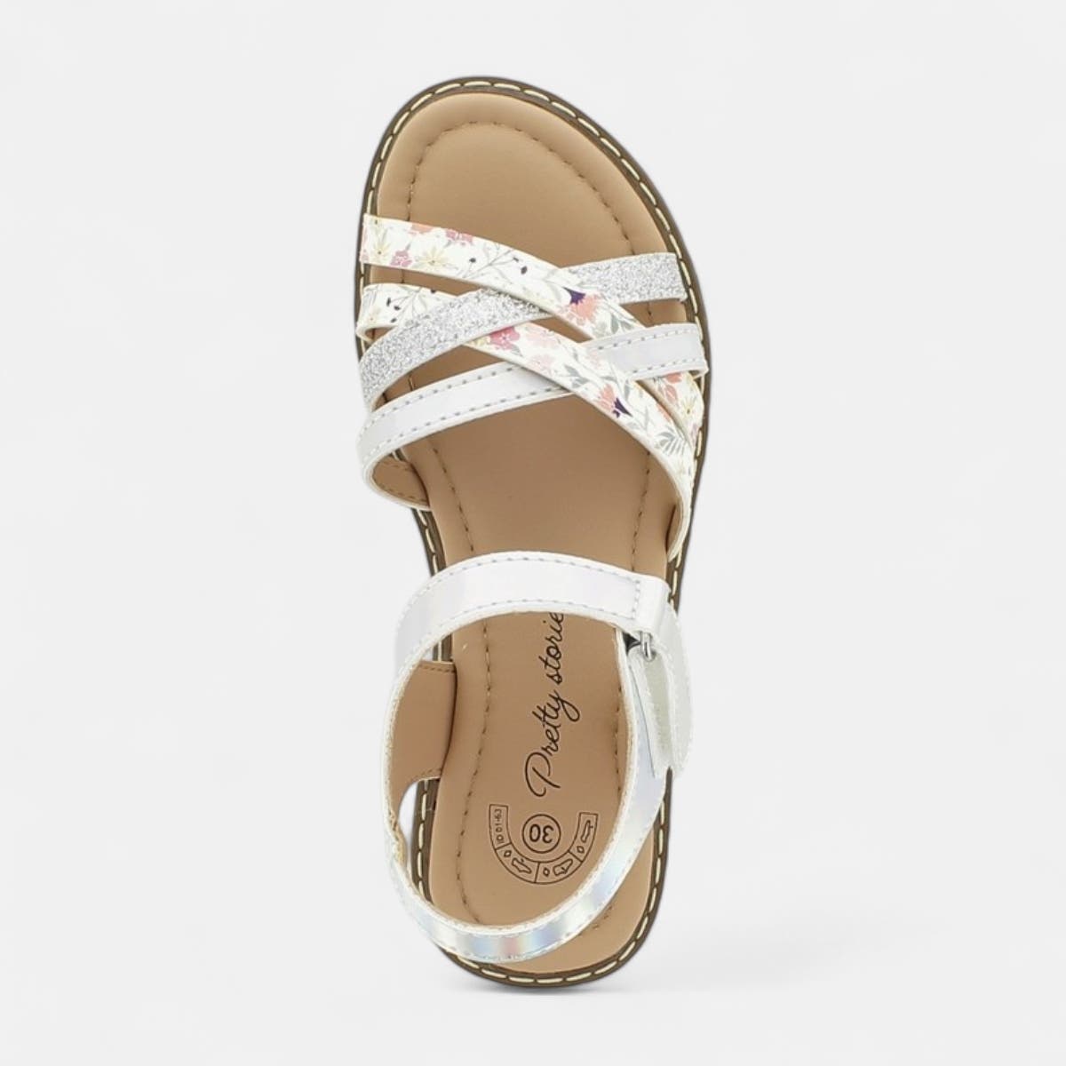 Nu-pieds Fille argent