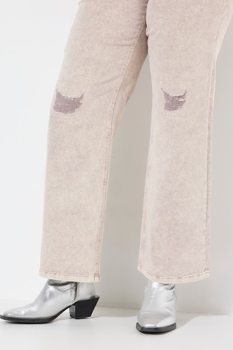 Jeans, weites Bein, Destroy-Effekte, 5-Pocket