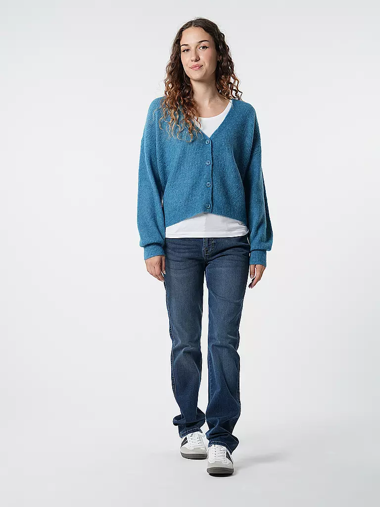 MOS MOSH Strickjacke MMTHORAV hellblau
