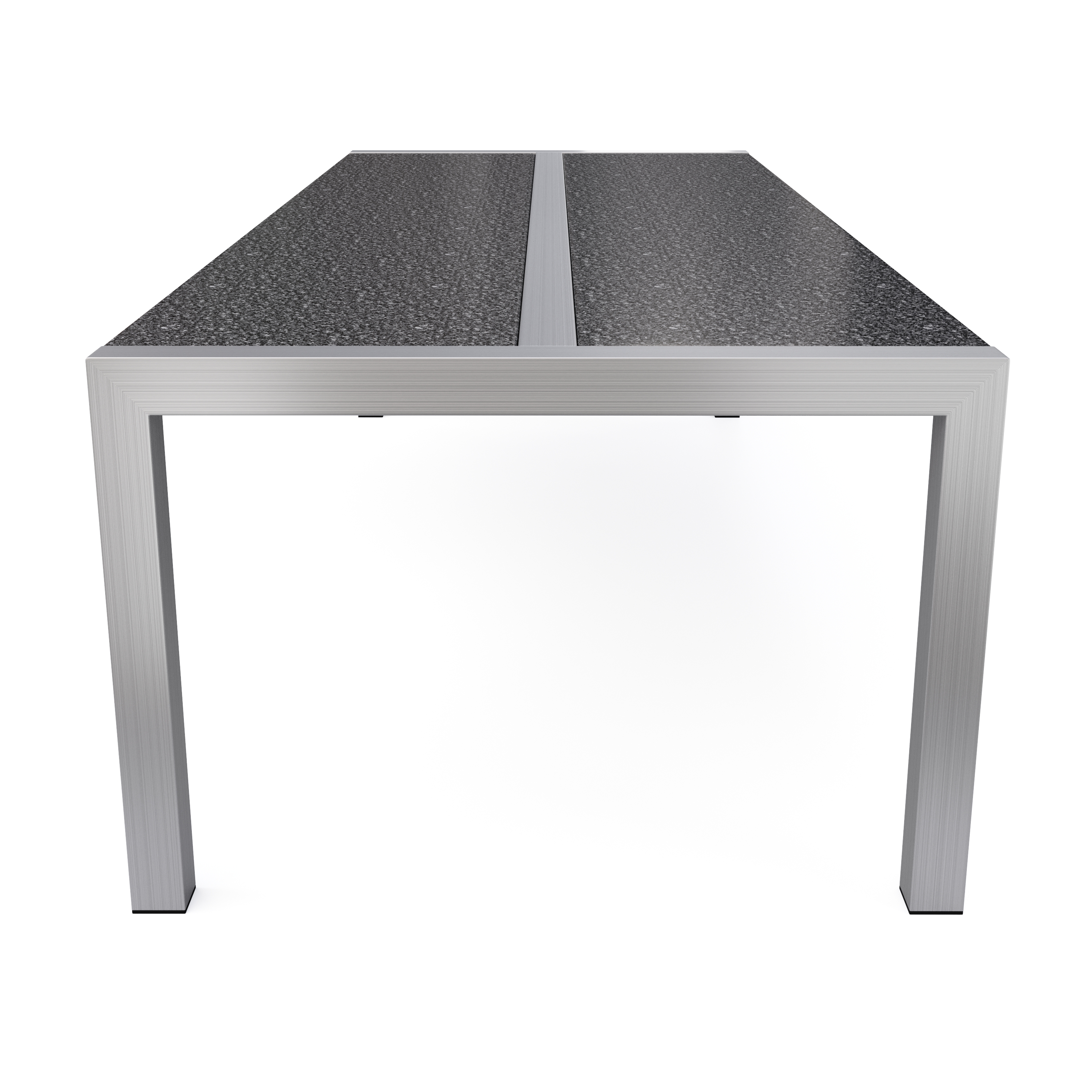 Granittisch Edelstahl 260 x 100 x 75 cm