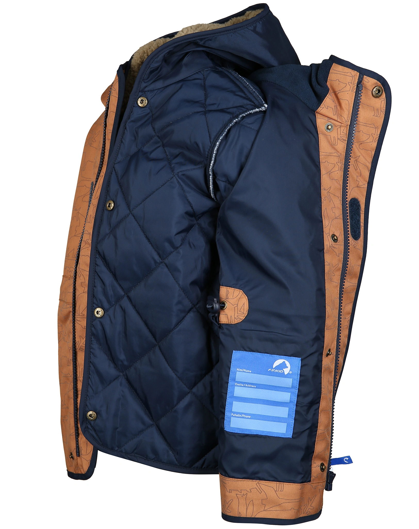 Outdoorparka 2 in 1 KAMU ICE in almond/navy