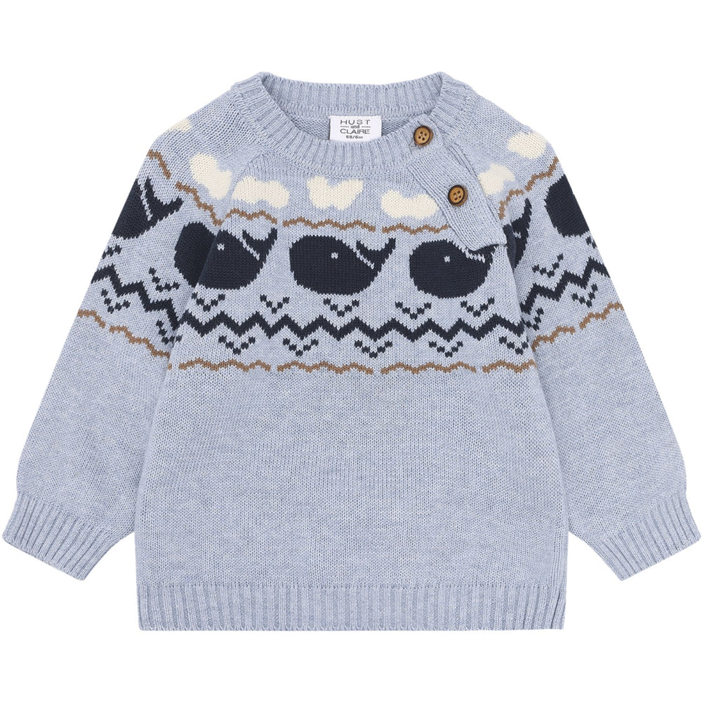 Køb Hust & Claire Sky Melange Pilou Pullover