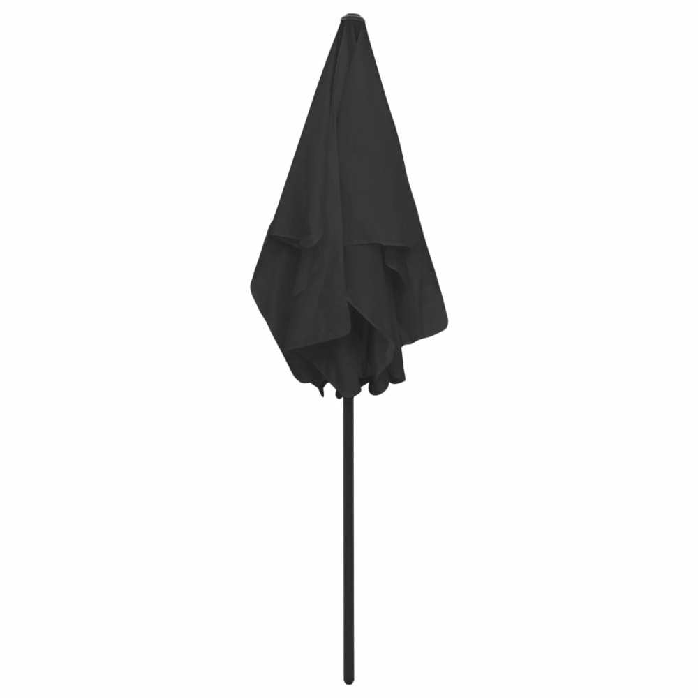 Parasol de plage 180 x 120 cm noir