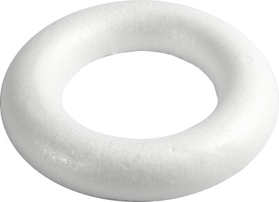 Ring Med Flad Bagside - Ø 25 CM - Tykkelse 30 MM - Hvid - 1 Stk