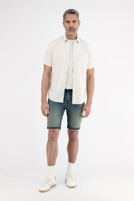 Lerros blauwe heren korte broek