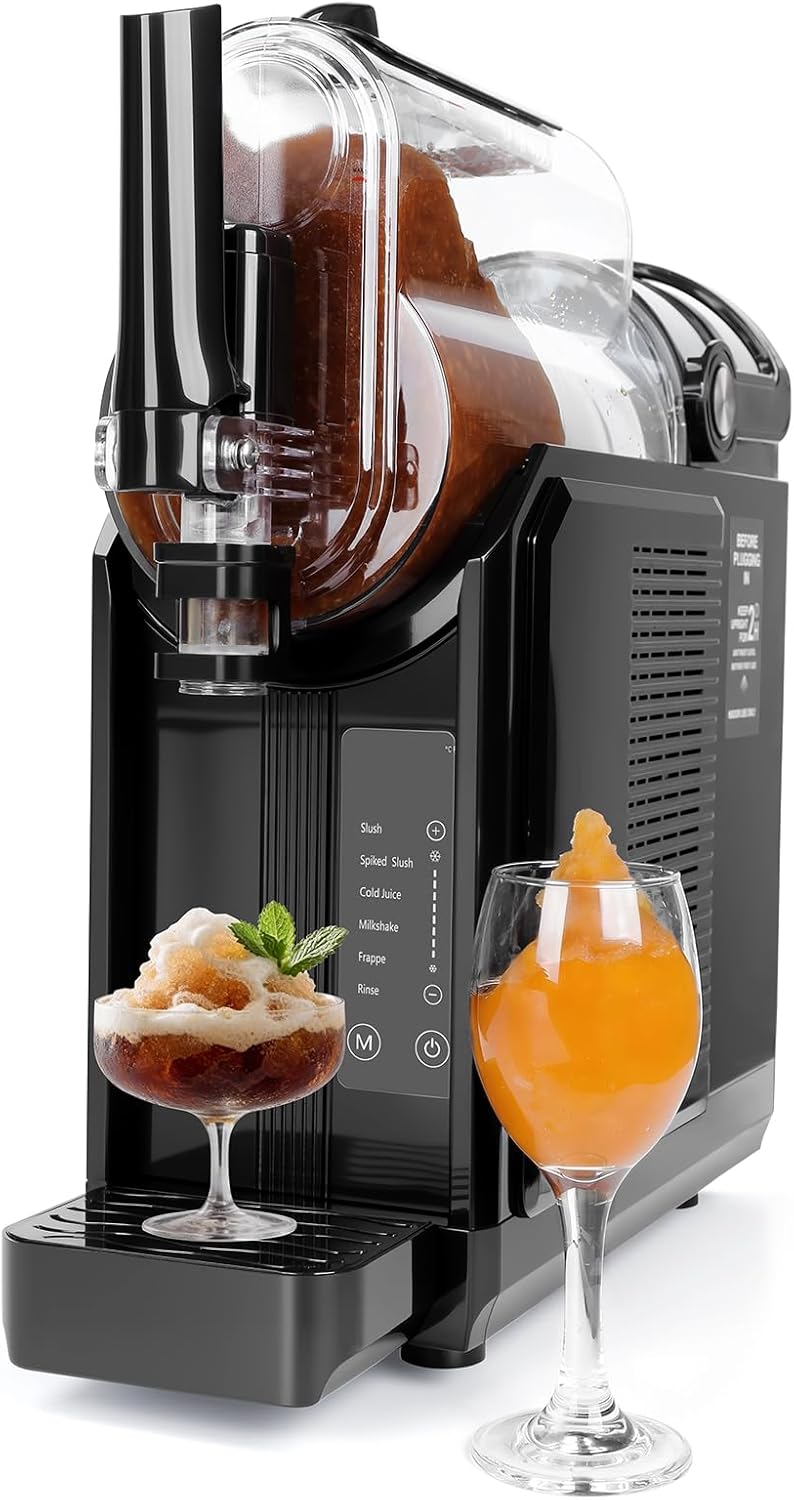 Slush Maschine für Zuhause 3,0L, 5-in-1 Eismaschine für Slushies, Cocktails, Milchshakes, Frappé & Frozen Drinks | 15-40 Min. Herstellzeit | Manuelle Temperaturkontrolle | Auto-Clean