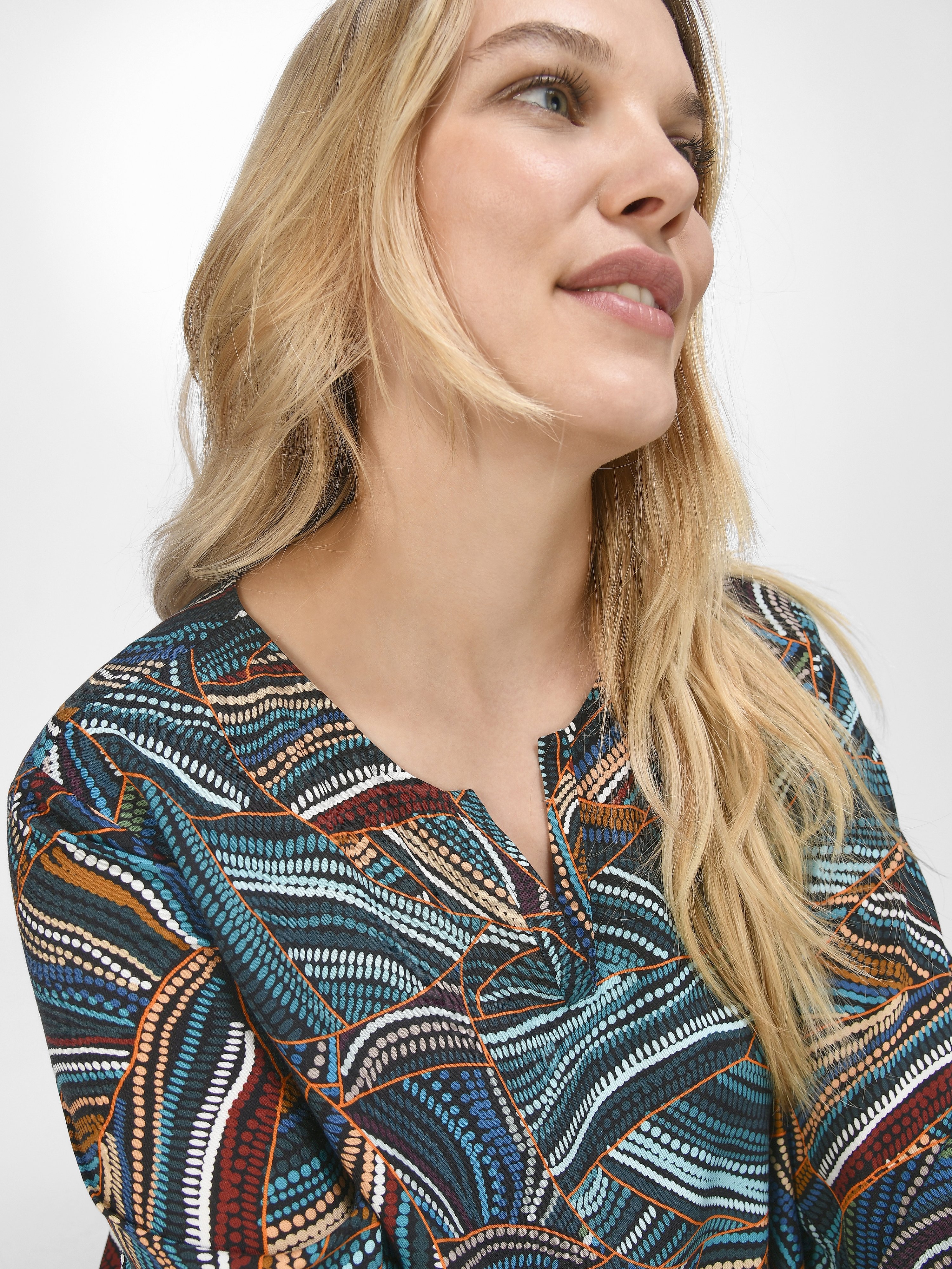 Bluse mit Rundhals-Ausschnitt