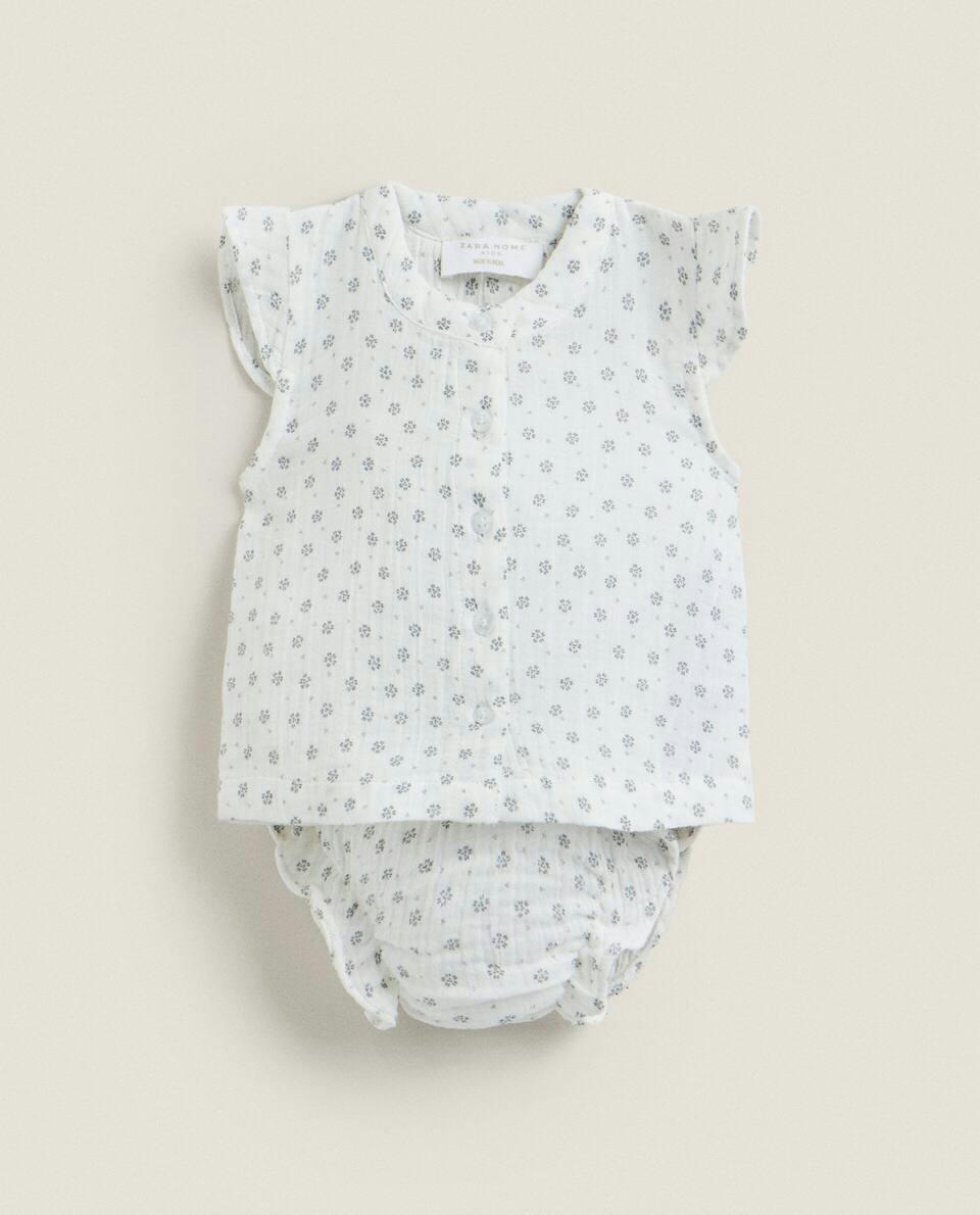 CAMISETA FLORAL PARA BEBÊ