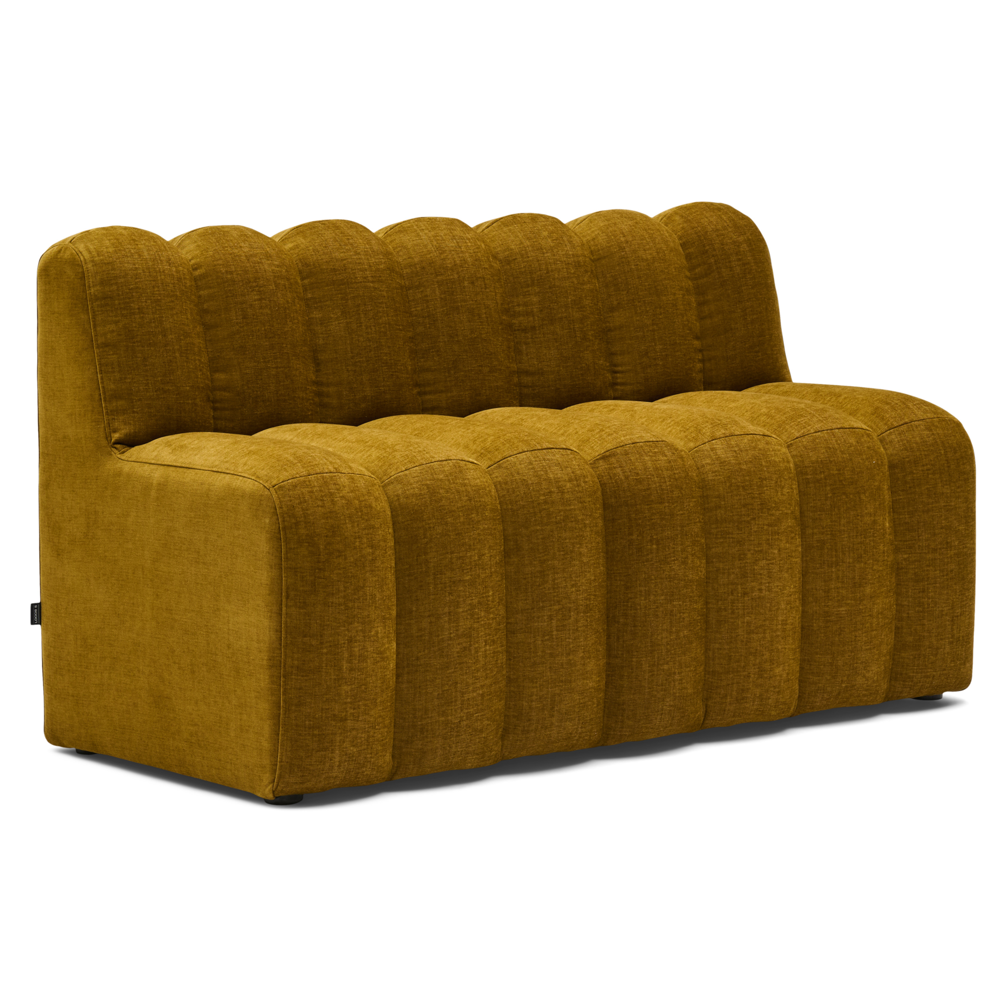Eetkamerbank Candy met rug home curry 140 cm