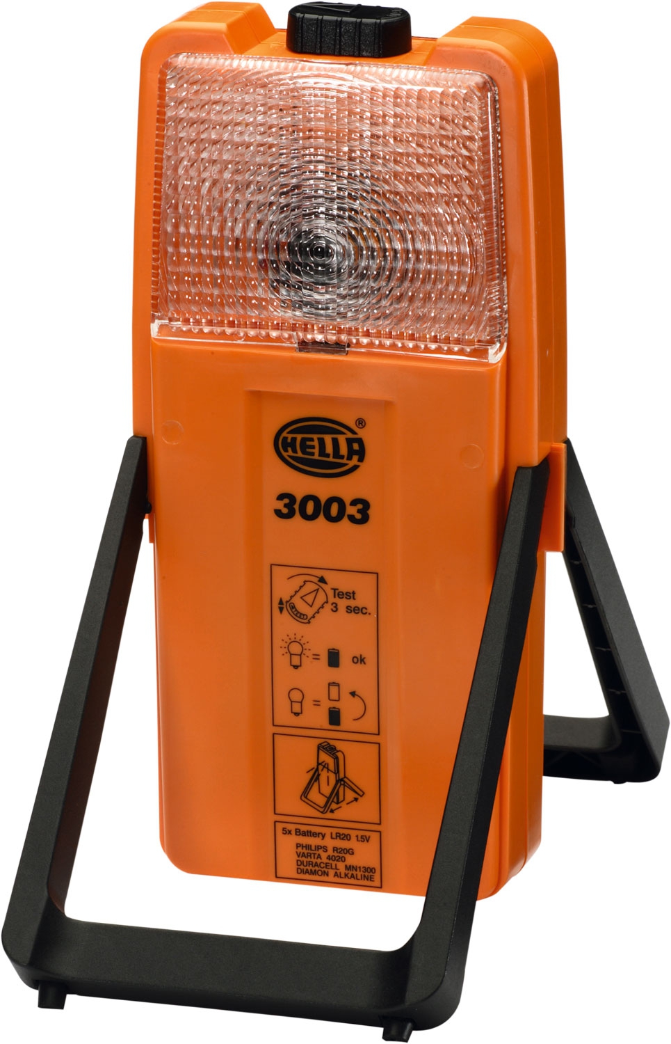 Hella Modell 3003 Warn- und Arbeitsleuchte mit Befestigungshalter