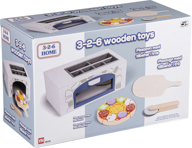 Baby Buddy BUDDY JR PIZZAOVN I TRÆ Grå & multi
