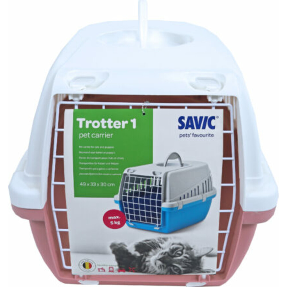 Savic Reismand Trotter Earth Roze - Wit49 x 33 x 30 cm