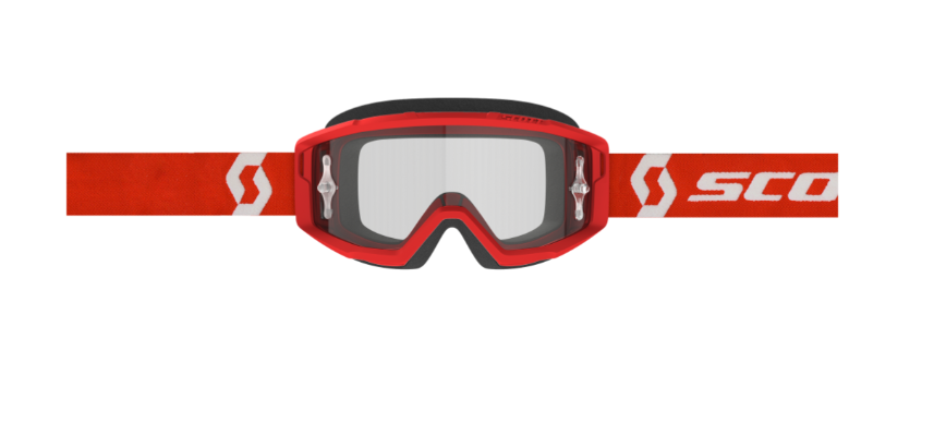 SCOTT Primal Clear Goggles, Rød/Hvid