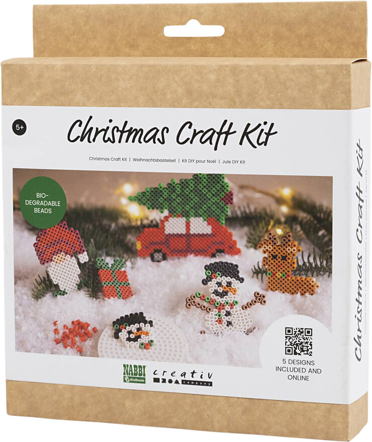 Creativ Company DIY Kit BioBeads , Julebil, rensdyr, snemand, nisse og gave