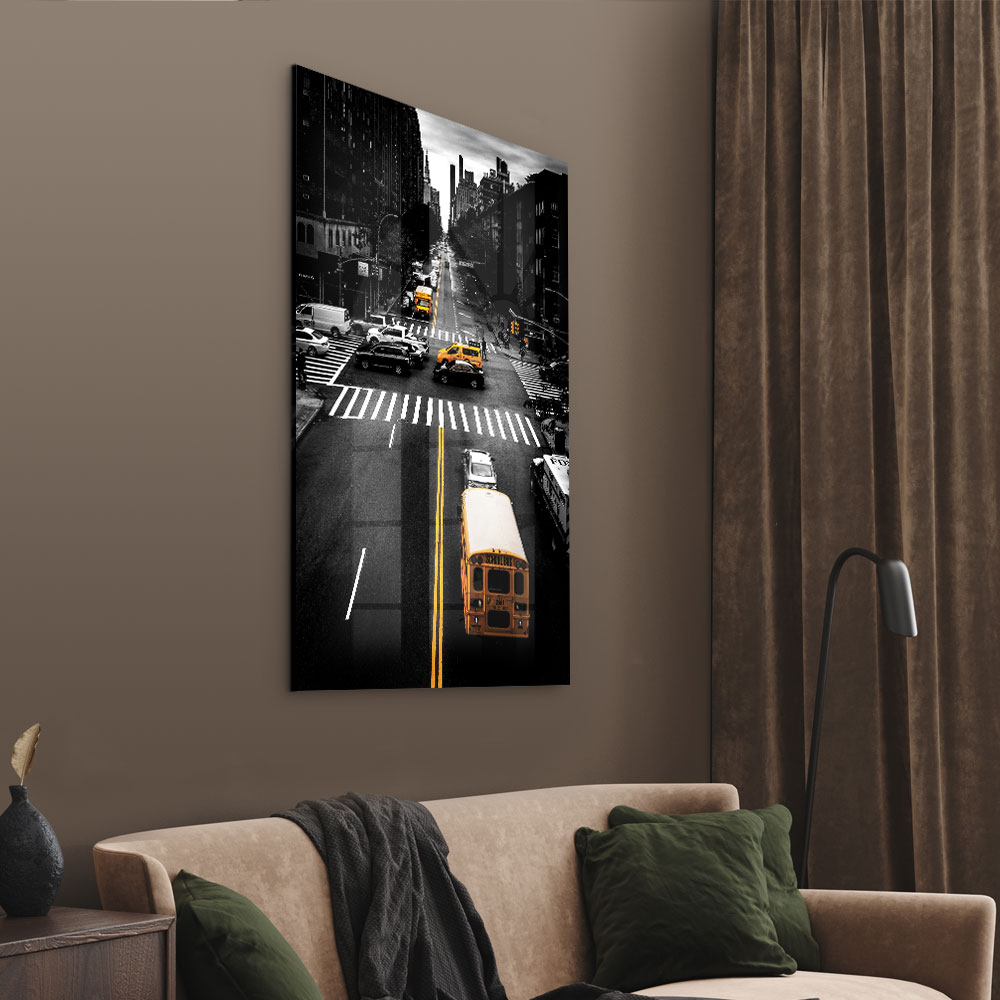 Walljar acrylglas schilderij - New York Intersection Acrylglas schilderij - 70 x 100 cm