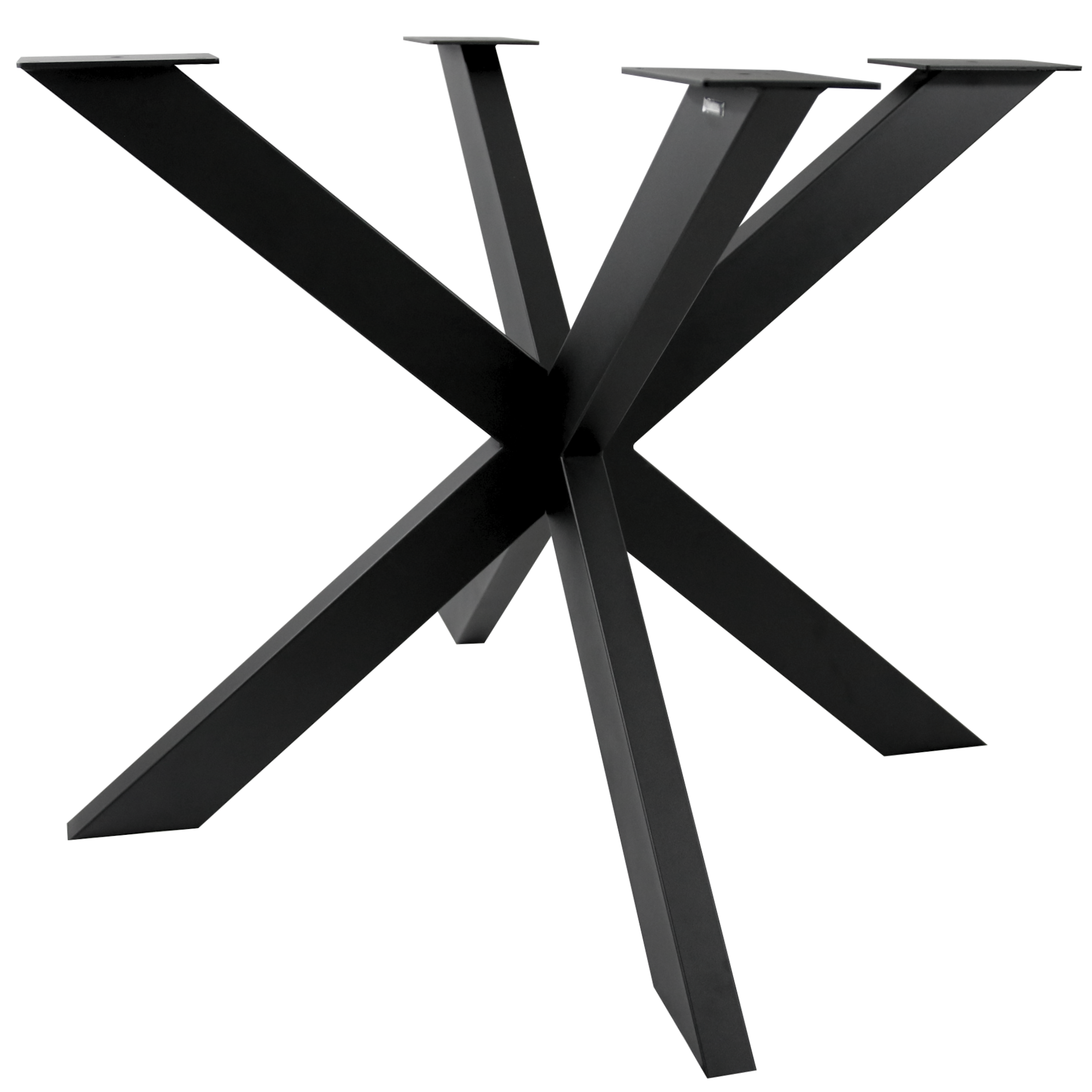 holz4home® Hora Spider Round Tischgestell Mittelfuß metall schwarz