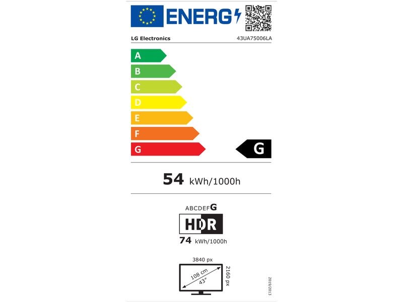 LG TV 43UA75006LA 43