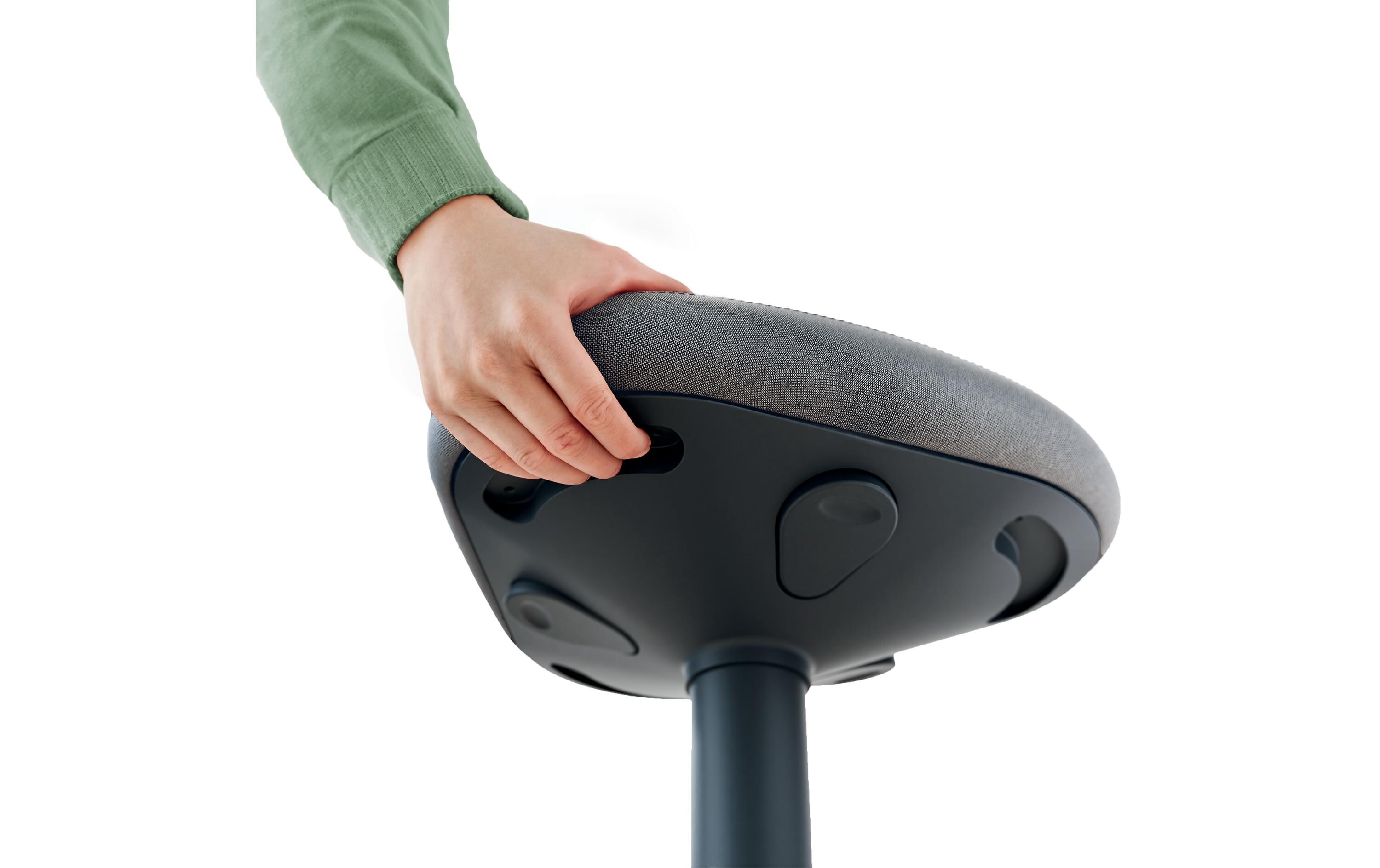 Ergo Active Stehhocker Dunkelgrau<br>Ergonomischer Hocker
