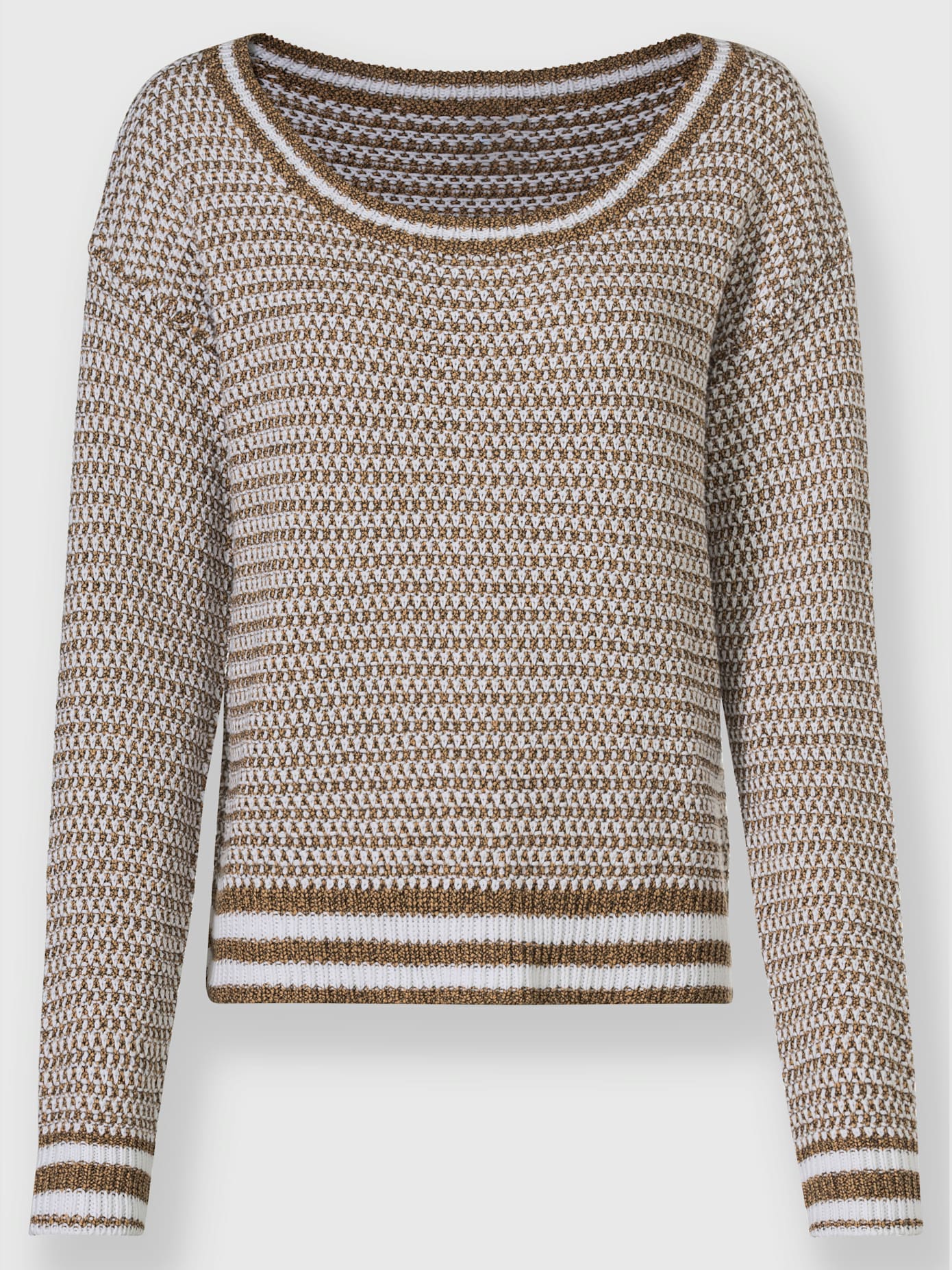 Pull motif tricoté décoratif