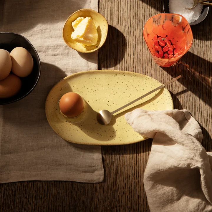 Ferm Living - Flow Frühstücksteller, off-white