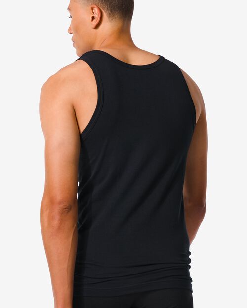 Lot de 2 maillots de corps pour homme noir