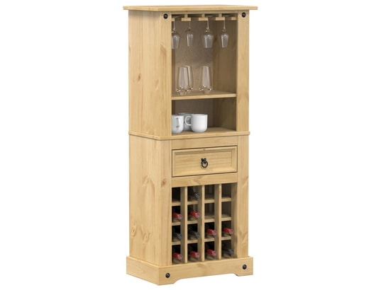 VIDAXL - Casier à vin corona 56x35x120 cm bois massif de pin
