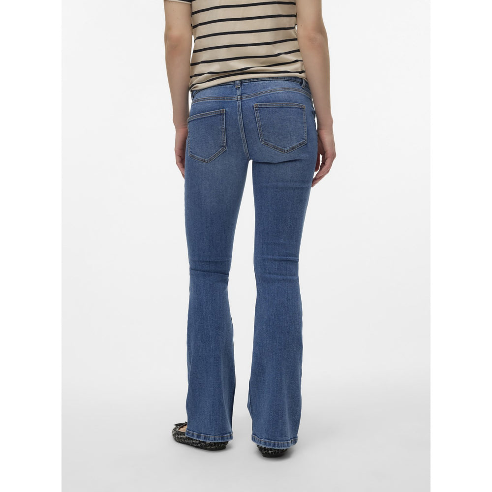 Køb Vero Moda Maternity Medium Blue Denim Sigi Flared Denim Jeans Noos