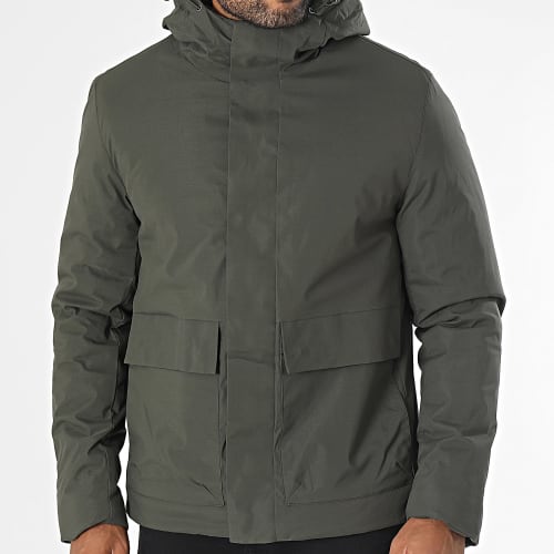 Doudoune Capuche Vert Kaki