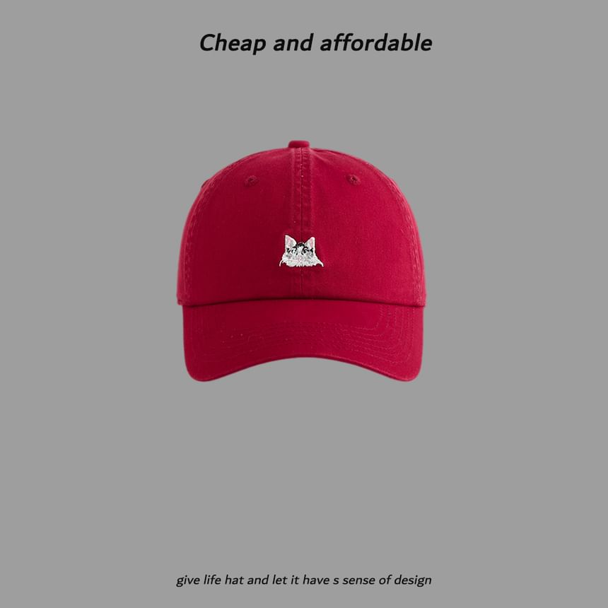 Alpha Kiss - Baseballpet met geborduurde kat