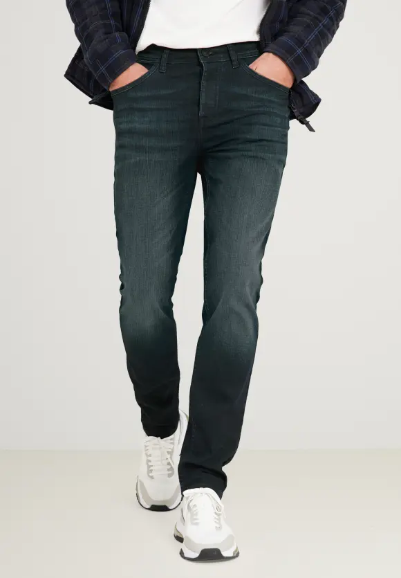 Slim Fit Jeans - dark blue coated