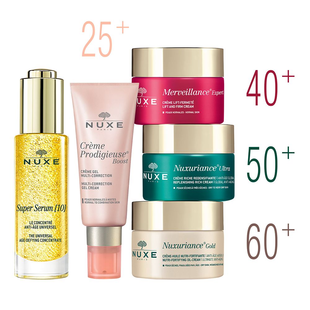 NUXE Super Serum straffendes Anti-Age Feuchtigkeitsserum mit Hyaluronsäure gegen Falten und Pigmentstörungen
