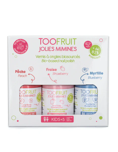 Toofruit Coffret 3 vernis enfant Jolies mimines 10ml x 3